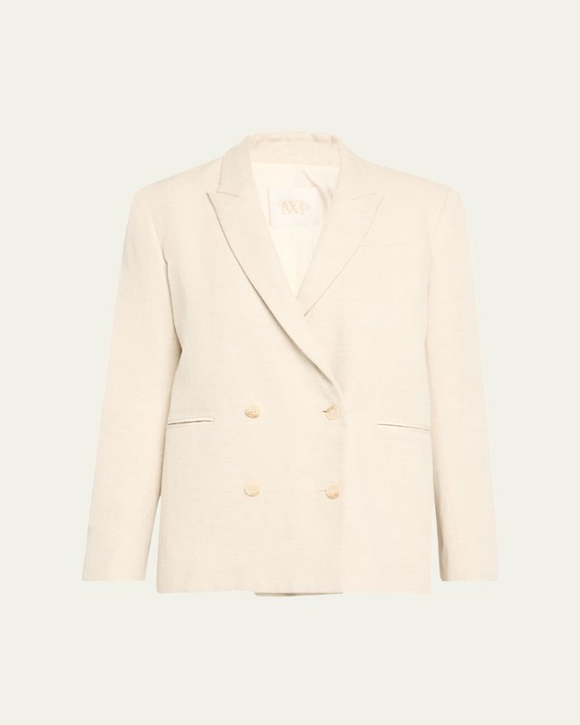 Tabitha Cotton-Linen Twill Blaz